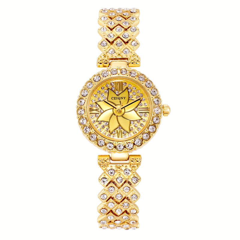 women's sparkling dial roman numeral watch, view 5 - MRSLM