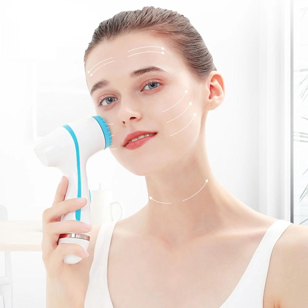 3-in-1 Sonic Rotating Facial Cleansing Brush: Waterproof, Rechargeable & Deep Cleaning Spa System
