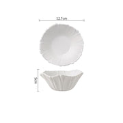 flower shaped ceramic deep bowl, view 2 - MRSLM