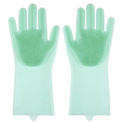 pet grooming silicone gloves, view 2 - MRSLM
