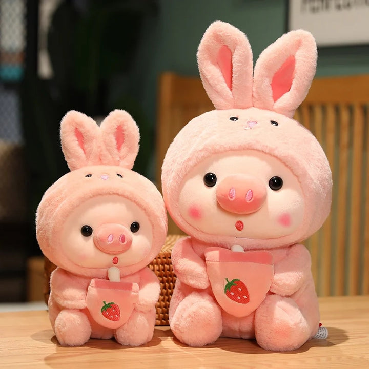 Kawaii Bubble Tea Animal Plush Toy - Adorable Home Decor Gift