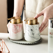 ceramic foaming soap dispenser, view 4 - MRSLM