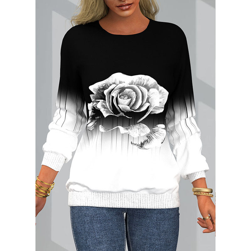 Women's Digital Printing Raglan Sleeve Sweater