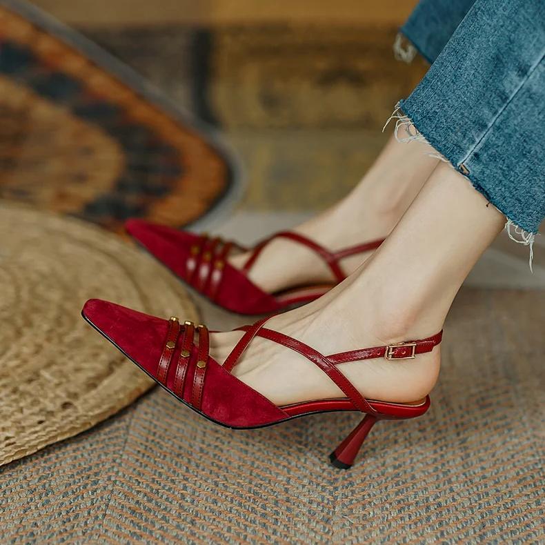 Suede high heel sandals - MRSLM