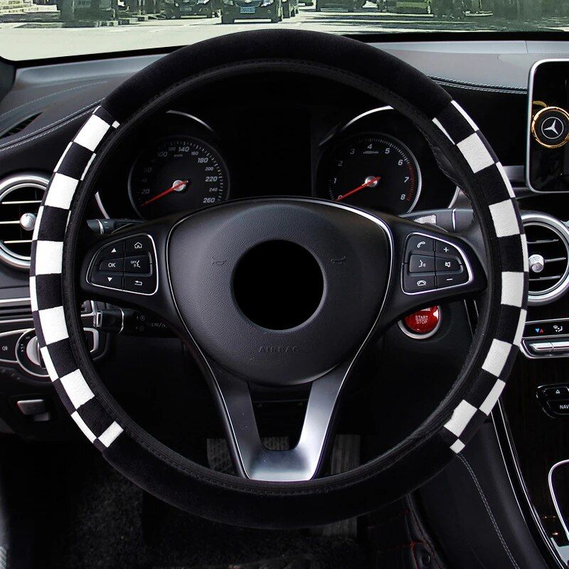 Universal Plush Auto Steering Wheel Cover