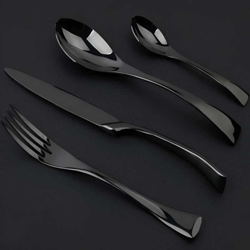 Klassisches Besteckset „Black Rose“