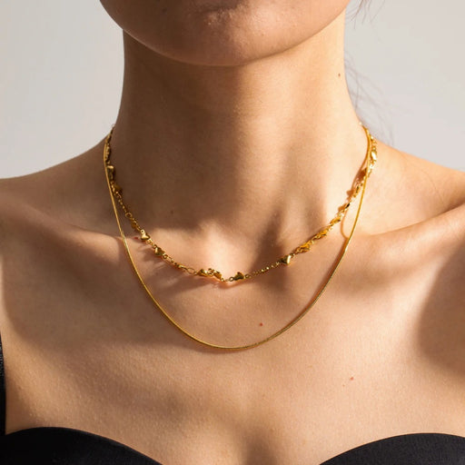 double layer heart necklace - MRSLM