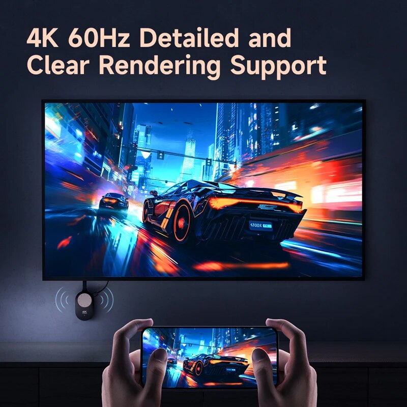 Adaptador HDMI sem fio 4K a 60Hz - Estenda sua tela para qualquer lugar