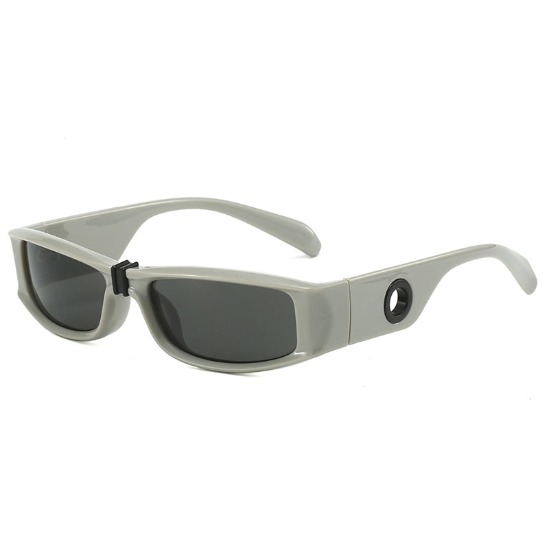 retro rectangle sunglasses, view 6 - MRSLM