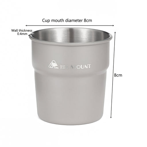 300ml stainless steel camping cup, view 3 - MRSLM
