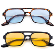 Retro pilot sunglasses, view 14 - MRSLM