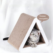 large triangle cat scratching board, view 3 - MRSLM