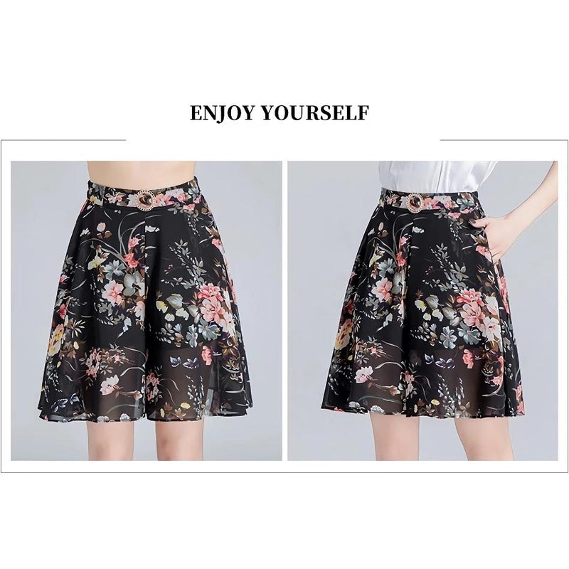 chiffon wide leg shorts skirt, view 22 - MRSLM