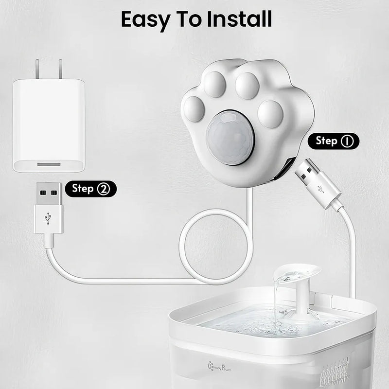 Smart motion sensor for automatic pet fountain, view 5 - MRSLM