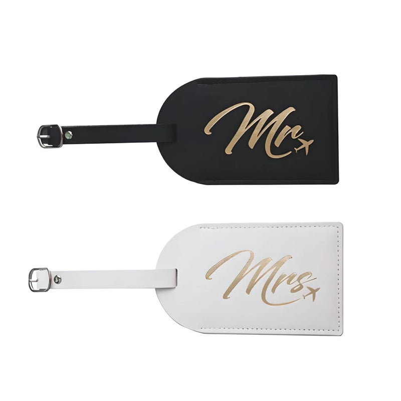 mr and mrs couples luggage tags, view 4 - MRSLM