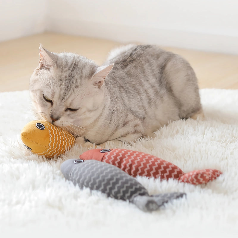 catnip fish cat toy, view 5 - MRSLM