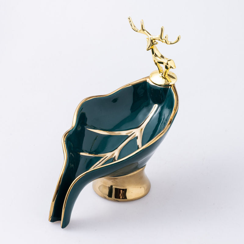 ceramic leaf soap dish, view 2 - MRSLM