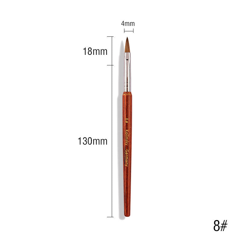kolinsky acrylic nail brush, view 3 - MRSLM