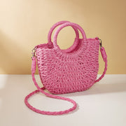 straw crossbody bag, view 5 - MRSLM