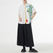 loose printed short-sleeved shirt, view 8 - MRSLM