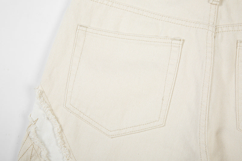 Women's Zip Panel Apricot Jeans