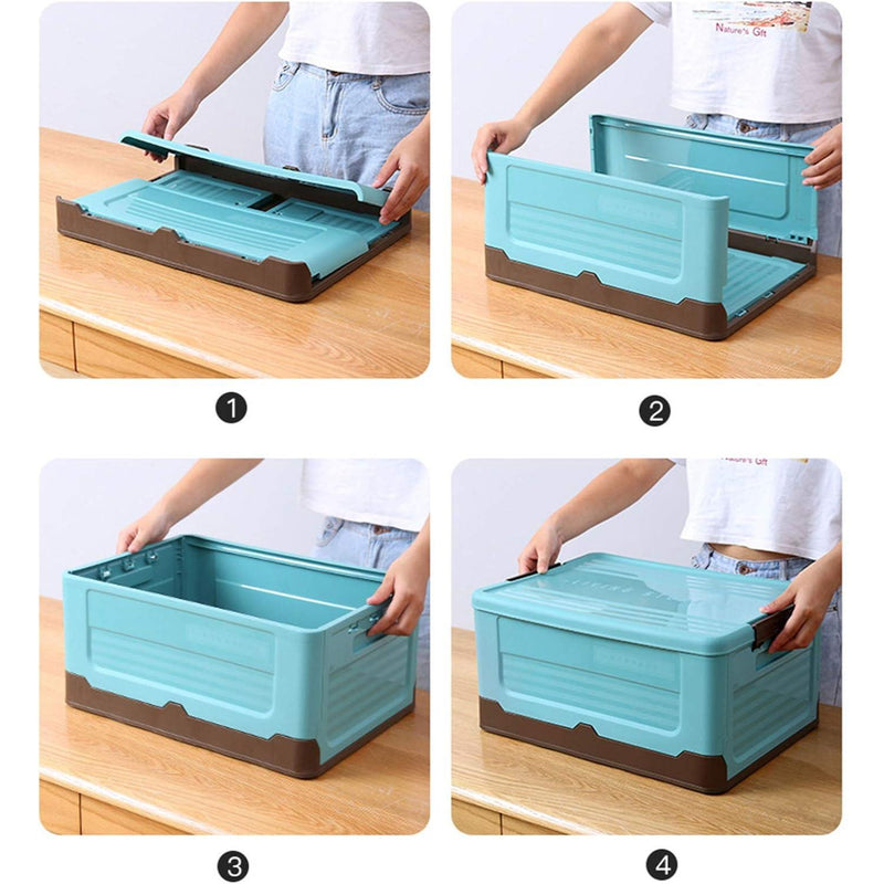 foldable storage organizer with lid, view 8 - MRSLM