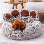 bear paw shaped pet bed, view 6 - MRSLM