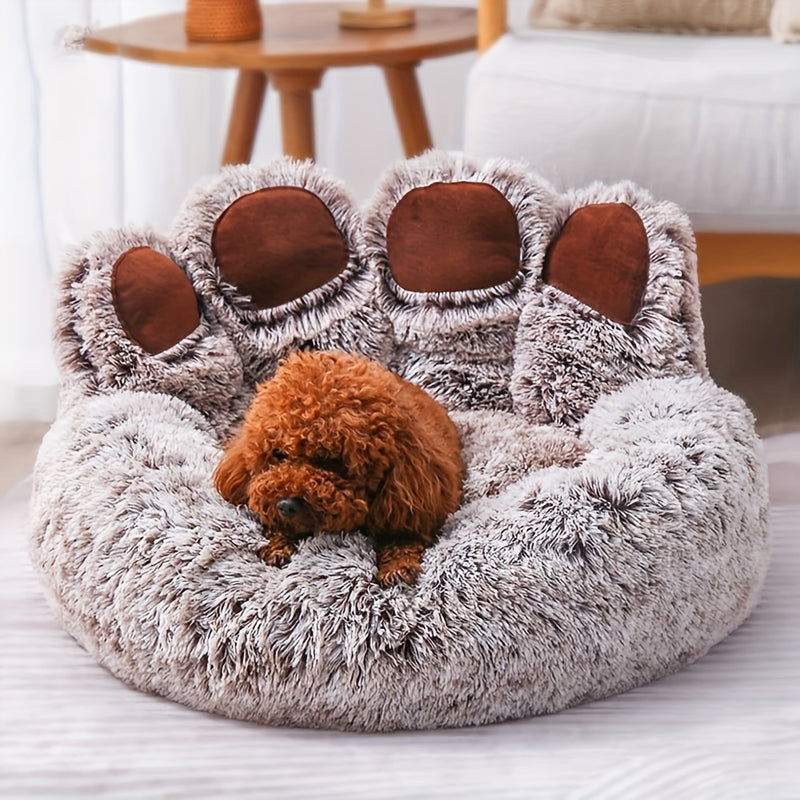 bear paw shaped pet bed, view 6 - MRSLM