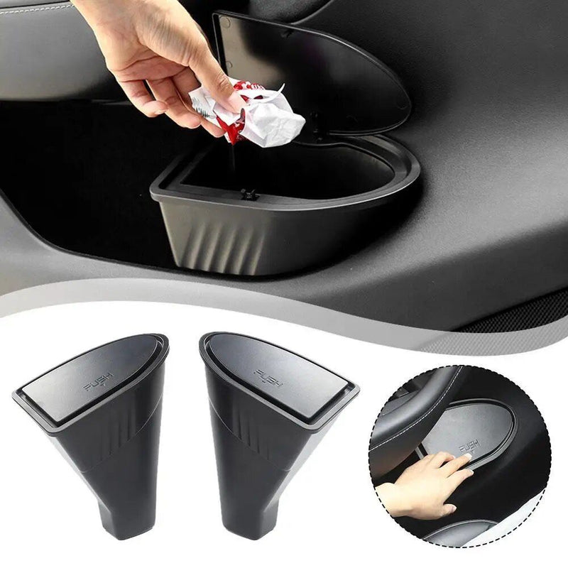 Tesla Model Y door trash bin, view 3 - MRSLM
