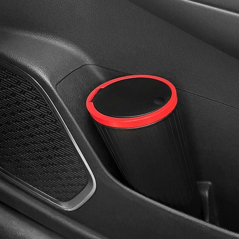 compact car trash can with click-open cover, view 5 - MRSLM