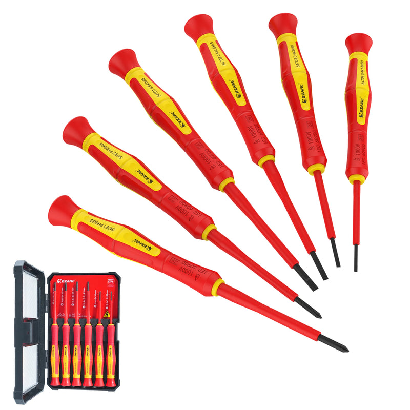 Conjunto de chaves de fenda isoladas para eletricista de 1000 V