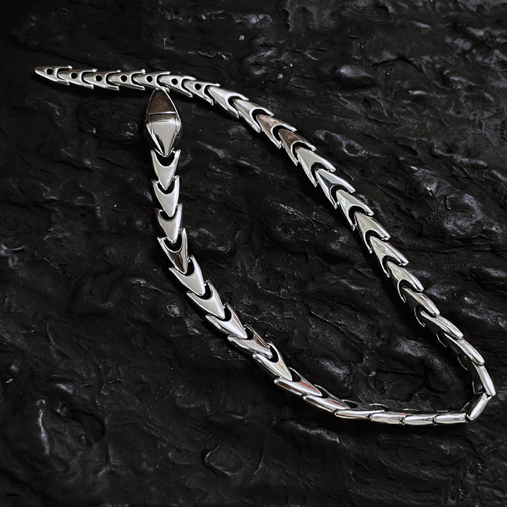 Fashionable Silver Snake Bracelet Bracelet