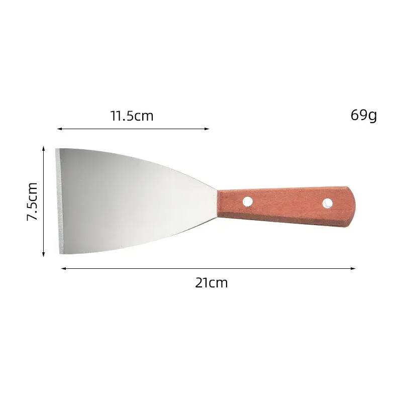 stainless steel wide kitchen spatula, view 4 - MRSLM