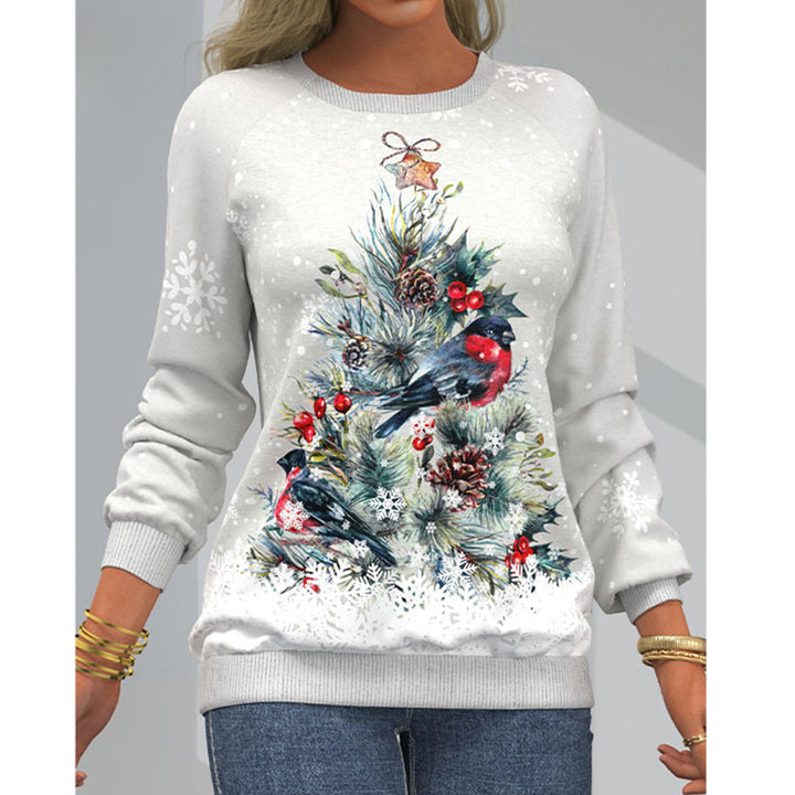 Women's Digital Printing Raglan Sleeve Sweater