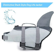 shark design dog life jacket, view 5 - MRSLM