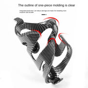 Carbon fiber bicycle water bottle cage, view 4 - MRSLM