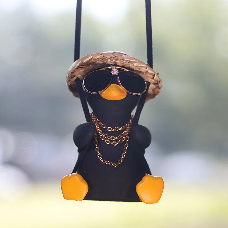 swinging duck car pendant, view 5 - MRSLM