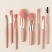 8-piece makeup brush set, view 3 - MRSLM