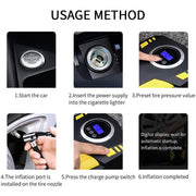 12V portable digital car tire inflator, view 6 - MRSLM