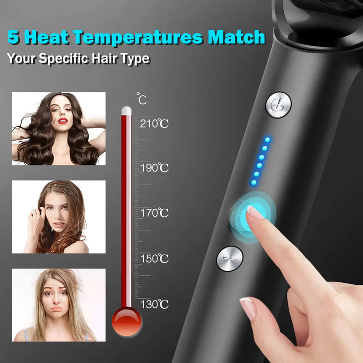 Hair Straightener Brush: Ionic Hot Comb with Fast Ceramic Heating