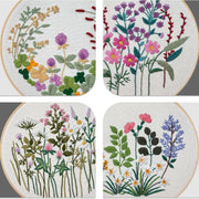 Floral embroidery DIY kit with hoop, view 9 - MRSLM