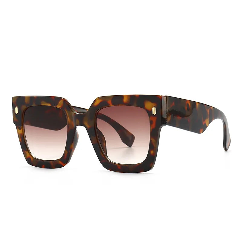 retro square frame cat eye sunglasses, view 9 - MRSLM