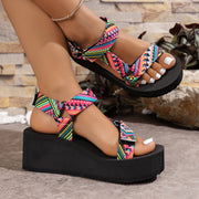 hemp rope gladiator beach sandals, view 4 - MRSLM