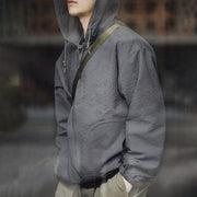 men's casual hooded pullover jacket, view 4 - MRSLM