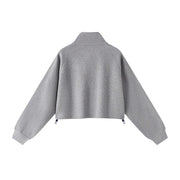 waffle knit sweatshirt, view 7 - MRSLM