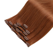 12-inch clip-in human hair extensions, view 4 - MRSLM