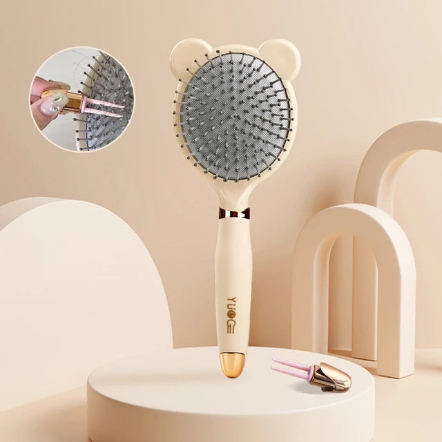 Portable Heart-Shaped Scalp Massage Comb for Curly Hair, High-Level, Antistatic Design