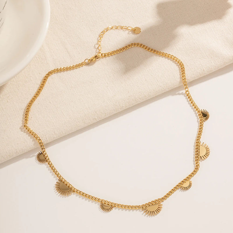vintage y2k sun tassel necklace - MRSLM