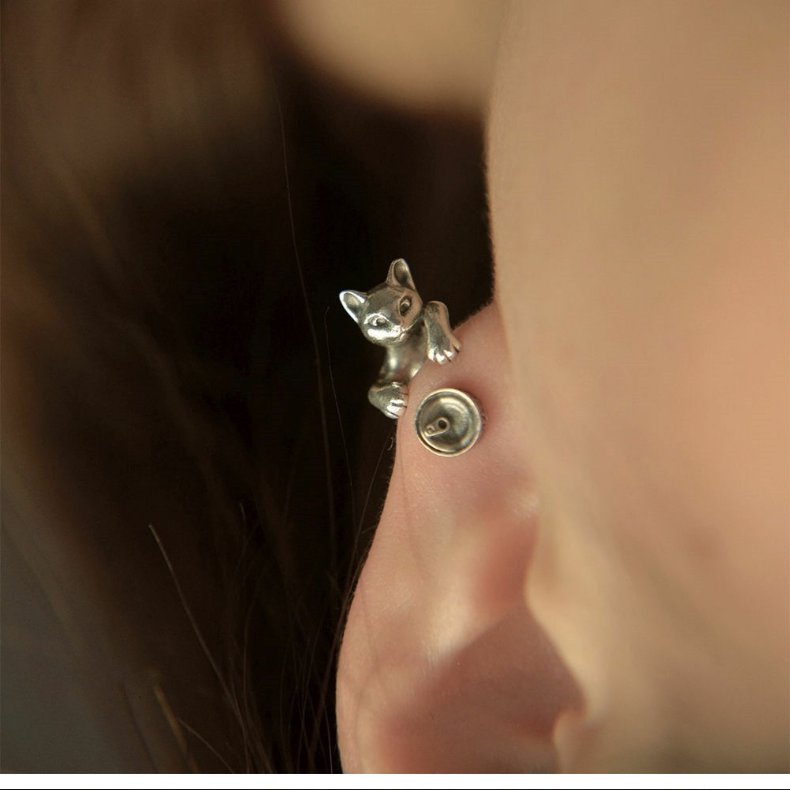 Creative Gift Of Cat Earrings