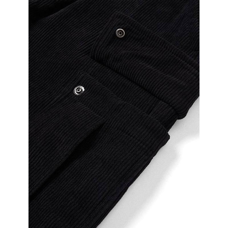 oversize fleece lined corduroy cargo pants, view 8 - MRSLM